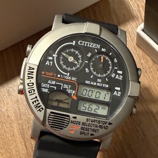 Citizen Ana-Digi Temp JG0070-11E front view